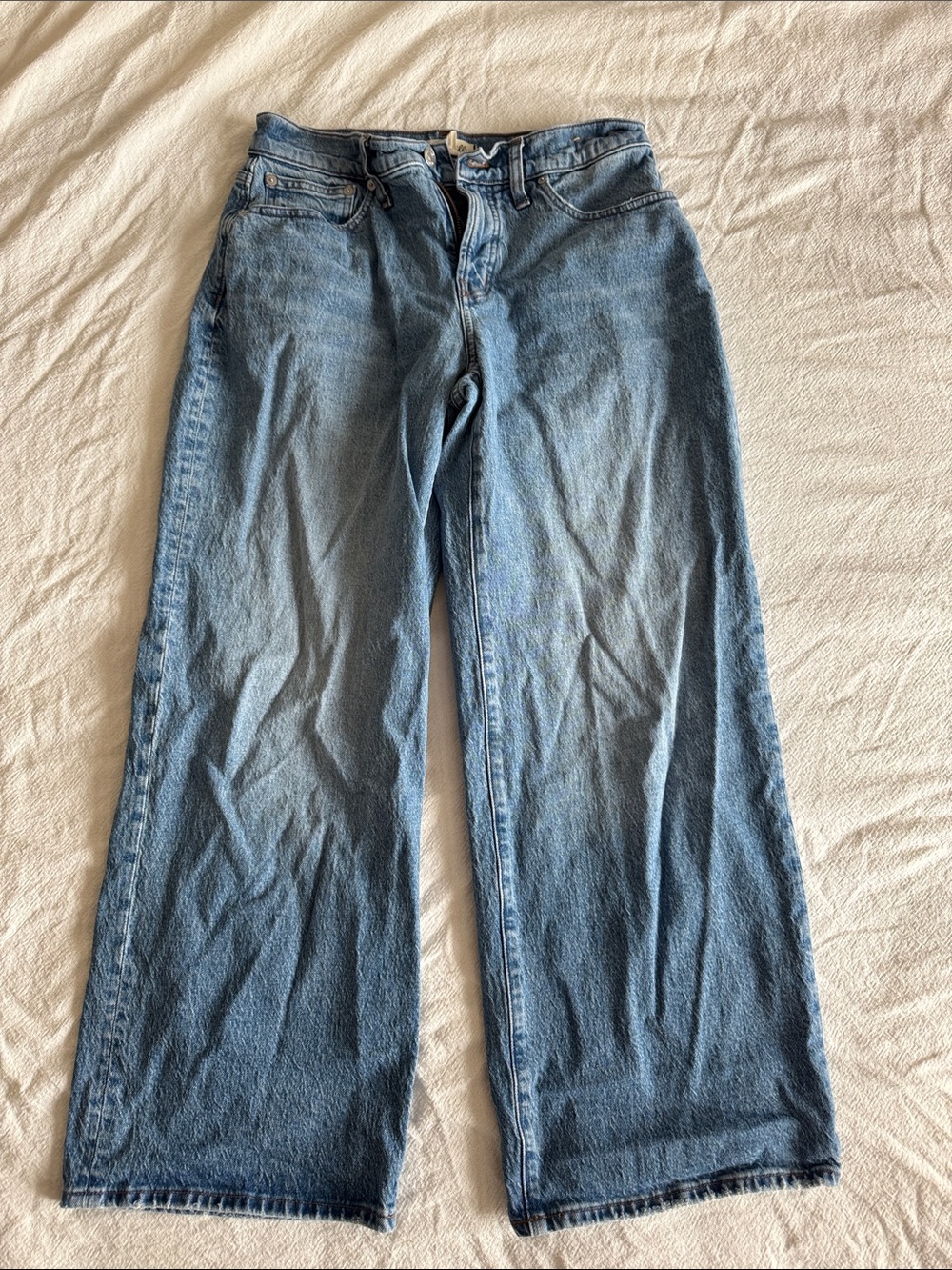 Madewell Light Blue perfect vintage Wide-Leg  crop Jeans